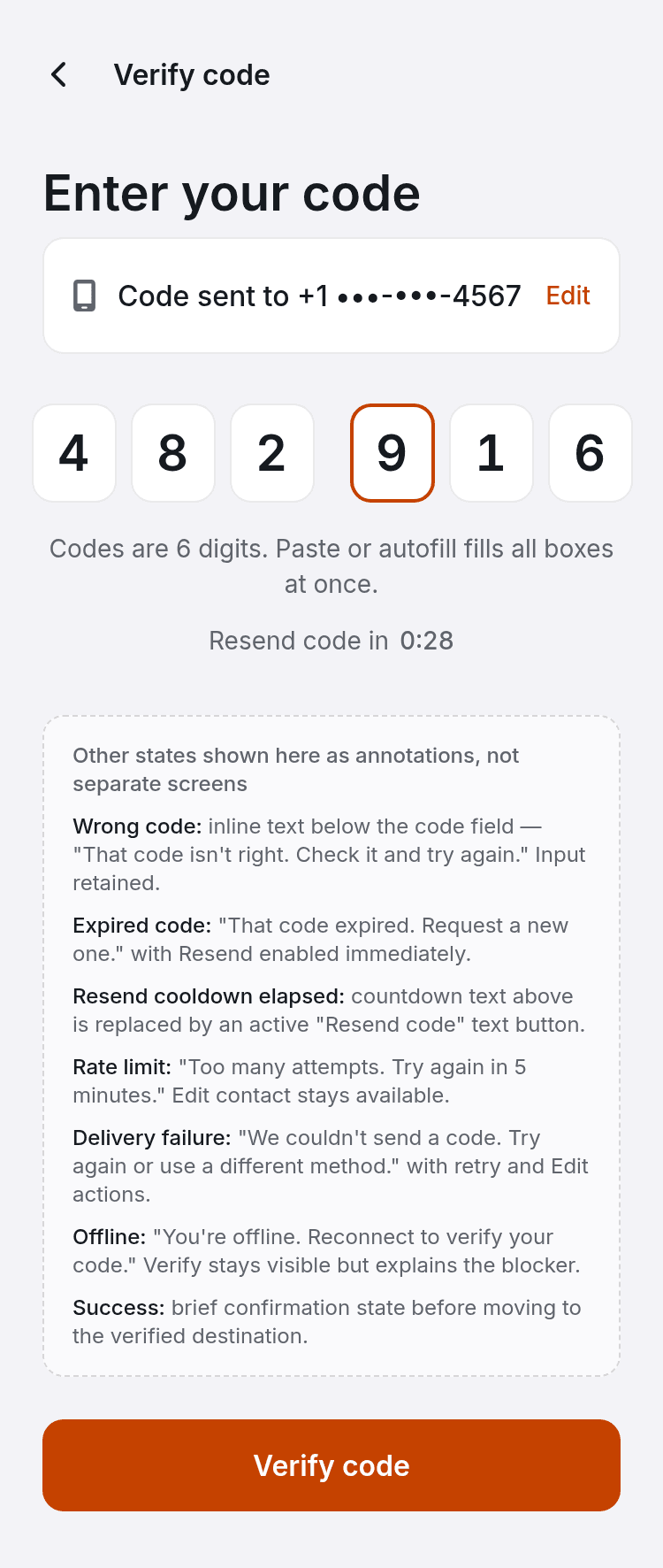 OTP-Based Login UI Template