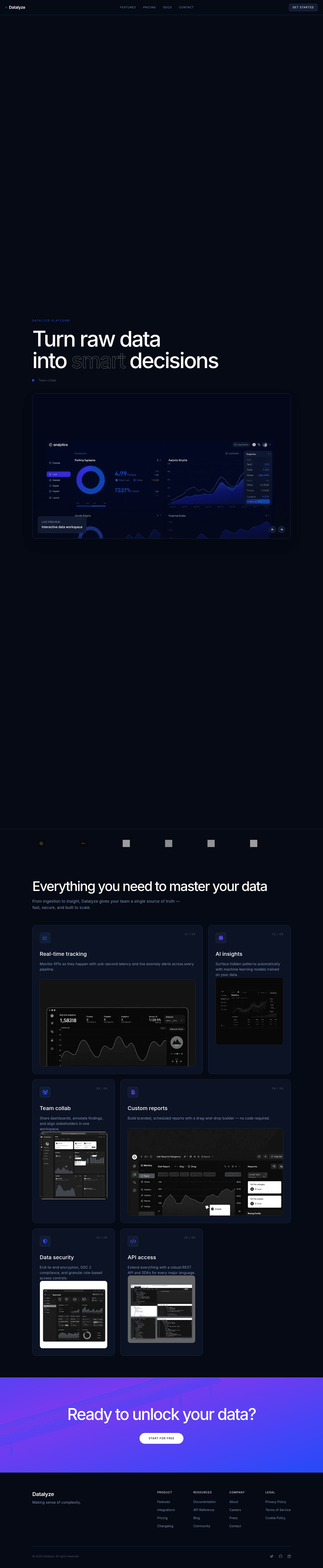 Datalyze - SaaS Dashboard