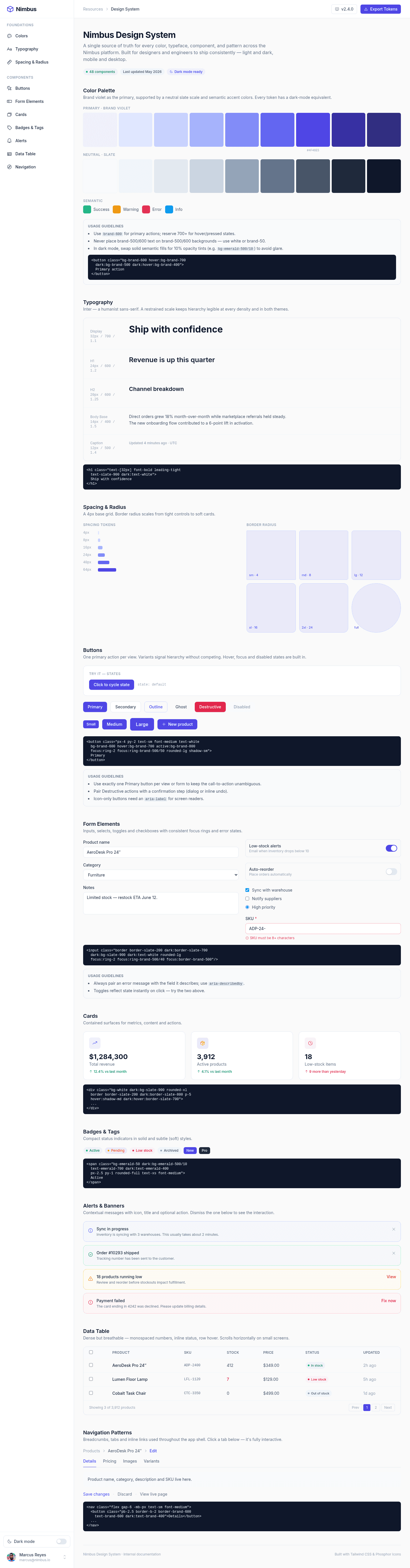 Design System Template