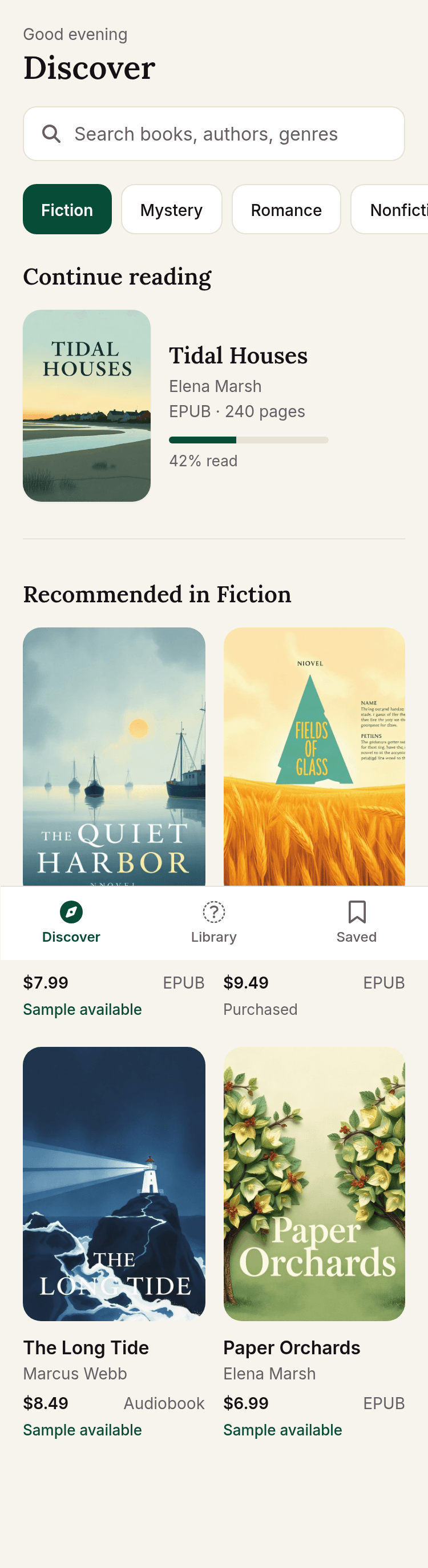 Ebook Store App Template