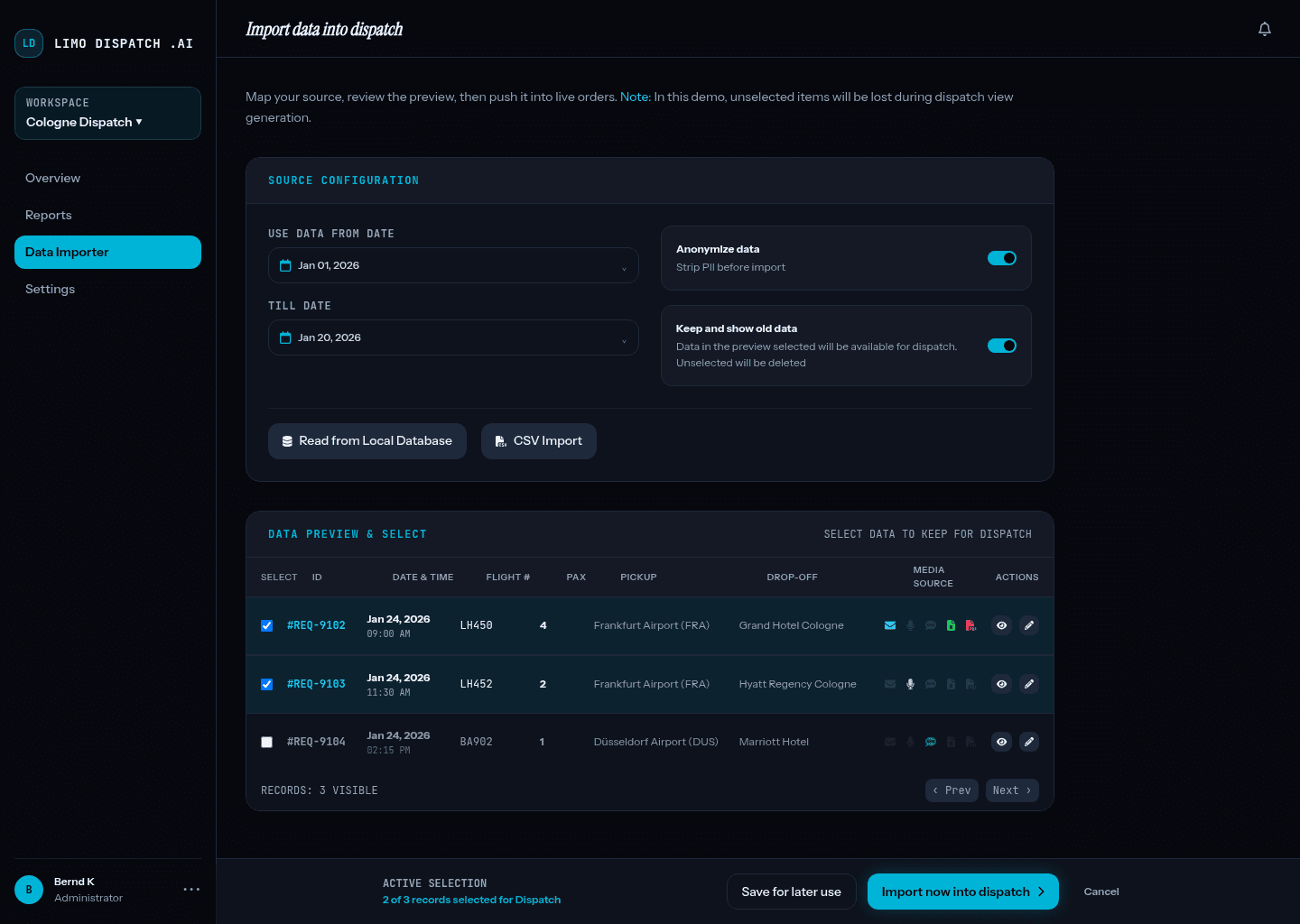 Backend Visual Dashboard