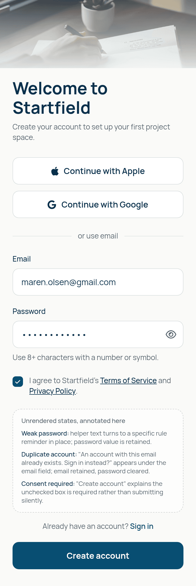 Authentication and Onboarding App Template