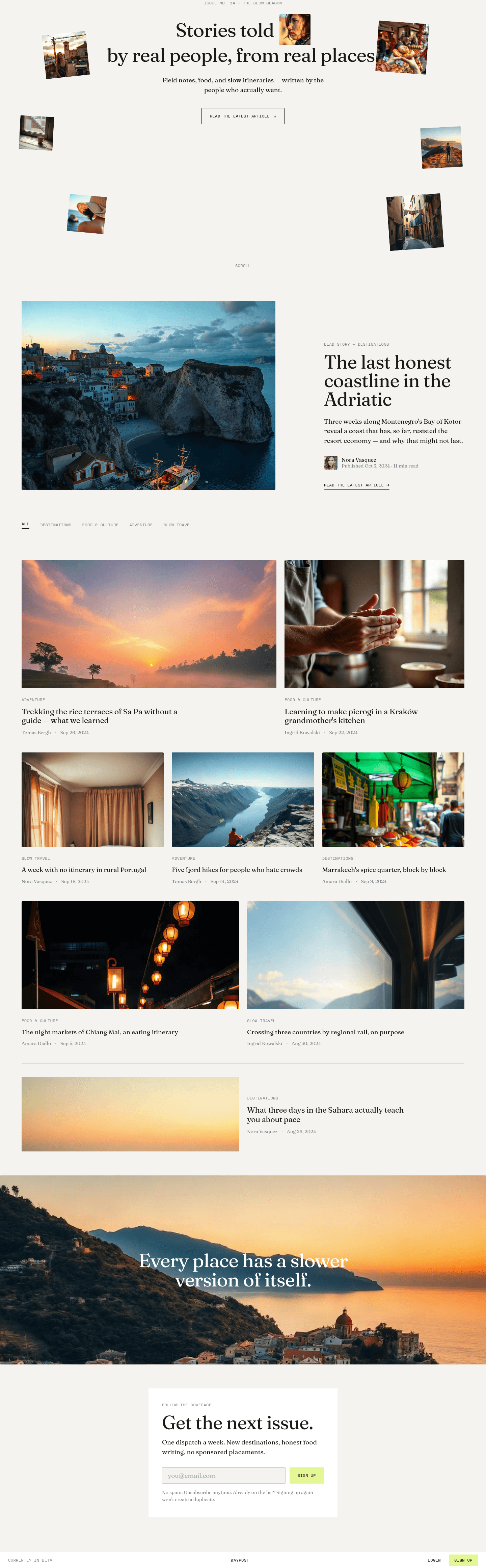Travel Blog Website