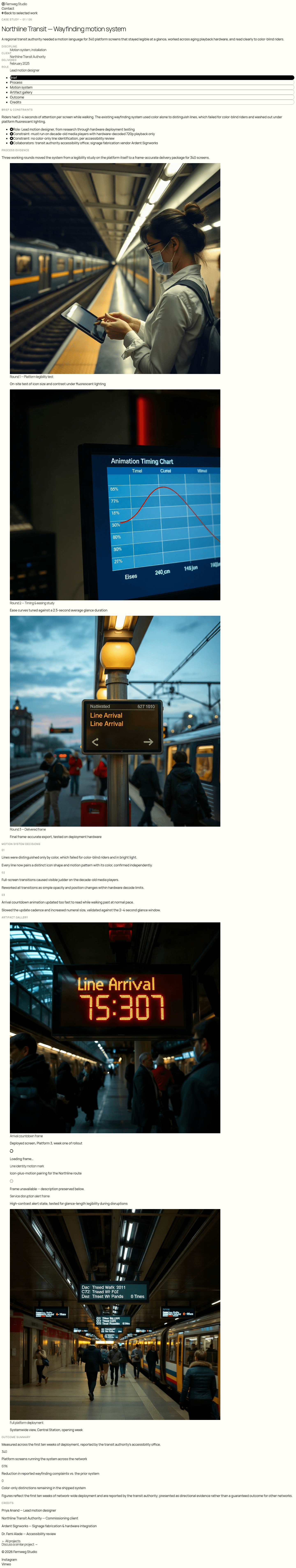 Motion Designer Portfolio Website