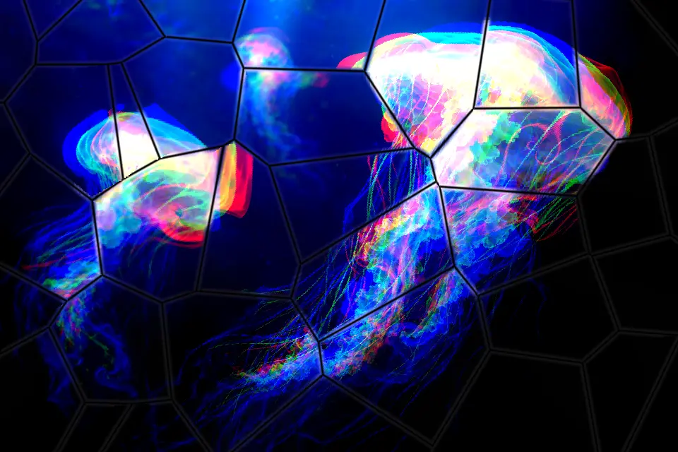 Prism glass, a Dither Lab look